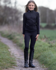 Water Repellent Leggings | Children's Black/Lilac
