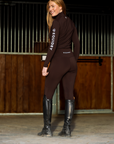 Women's Water Repellent Base Layer | Brown/White