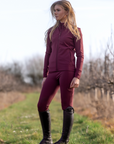 Water Repellent Leggings | Children's Plum/Black