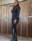 Women's Water Repellent Base Layer | Black/Lilac