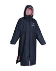 EQUIDRY waterproof horse riding raincoat All Rounder Original thick fleece Women's Navy/Pale Pink