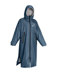 EQUIDRY waterproof horse riding raincoat All Rounder Original thick fleece Women's steel blue