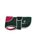 EQUIDRY | Dog Coat | Black Forest Green/Peacock Pink - EQUIDRY