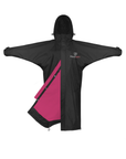 Evolution Children's | Mesh Lined | Stowaway Hood | Black/Peacock pink - EQUIDRY