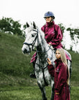 Evolution Children's | Mesh Lined | Stowaway Hood | Plum/Grey - EQUIDRY