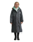 Evolution Children's | Thick Fleece | Fixed Hood | Charcoal/Jade - EQUIDRY