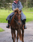 Evolution Children's | Thick Fleece | Fixed Hood | Charcoal/Pale Pink - EQUIDRY