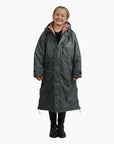 Evolution Children's | Thick Fleece | Fixed Hood | Charcoal/Pale Pink - EQUIDRY