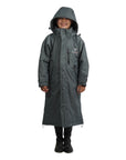 Evolution Children's | Thick Fleece | Stowaway Hood | Charcoal/Pale Pink - EQUIDRY