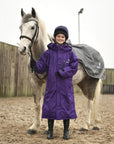 Evolution Children's | Thin Fleece | Stowaway Hood | Purple - EQUIDRY