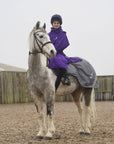 Evolution Children's | Thin Fleece | Stowaway Hood | Purple - EQUIDRY