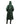 EQUIDRY women's thin fleece long waterproof horse riding coat in black forest green hood up back studio