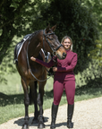Women's Water Repellent Zip up Top | Plum/Black
