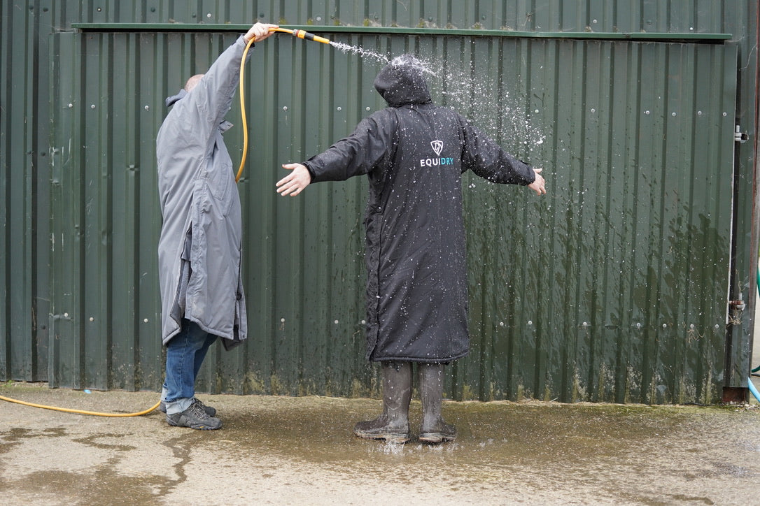 How do we test how waterproof an EQUIDRY is?