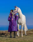 Unicorn Academy | Thick Fleece | Fur Hood | Purple/Violet