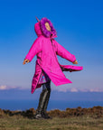 Unicorn Academy | Thick Fleece | Fur Hood | Fuchsia Pink/Violet