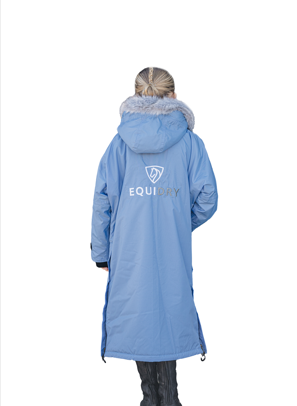 Evolution Women&#39;s | Thick Fleece | Fur Hood | Sky Blue