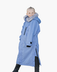 Evolution Women's | Thick Fleece | Fur Hood | Sky Blue