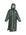 EQUIDRY waterproof horse riding raincoat All Rounder Original thick fleece Women's Black Forest Green/Grey 