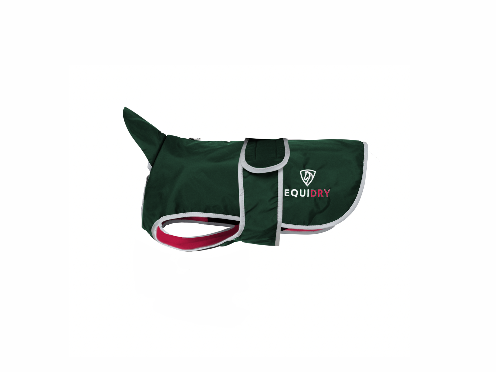 EQUIDRY | Dog Coat | Black Forest Green/Peacock Pink - EQUIDRY
