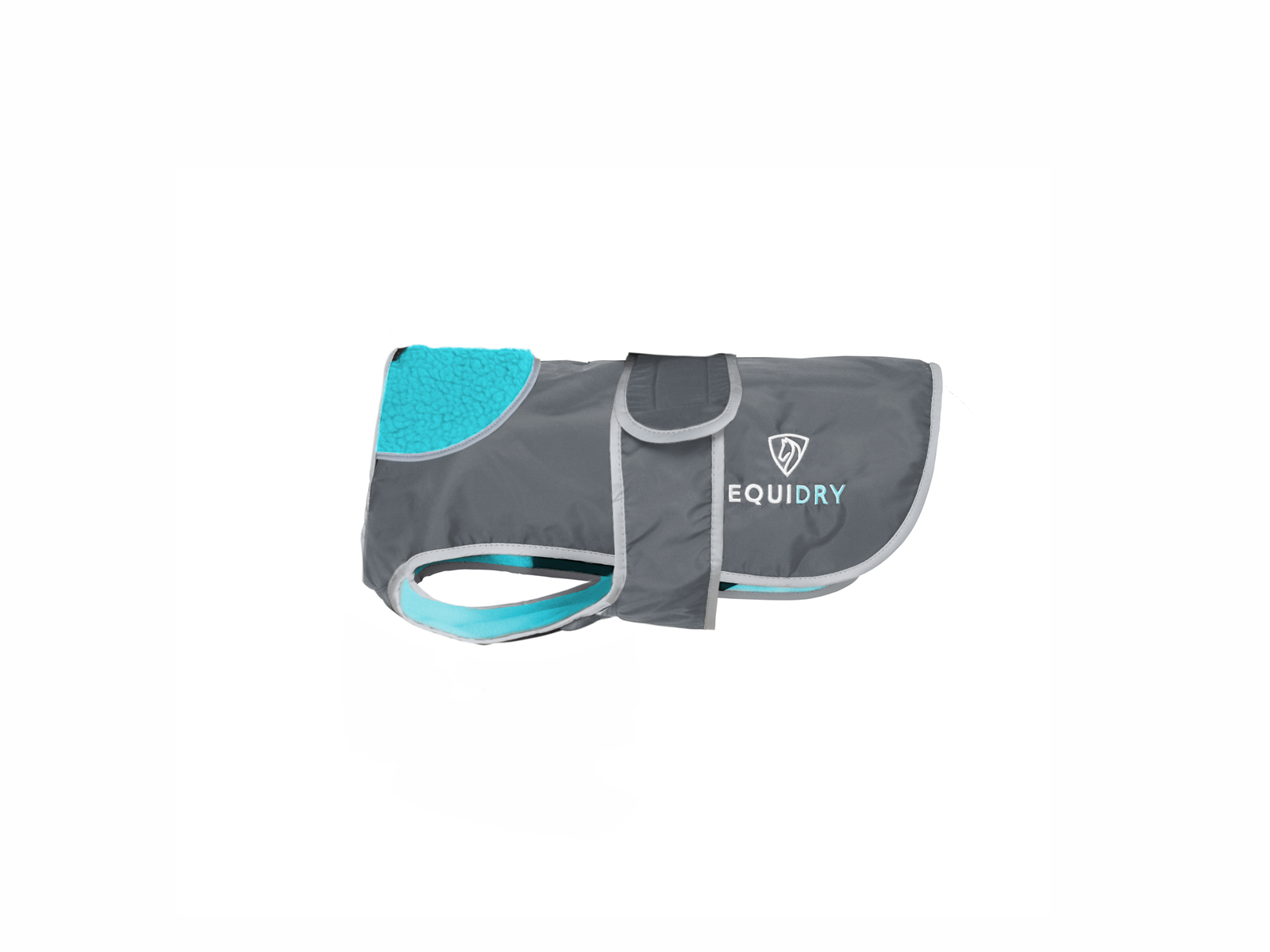 EQUIDRY | Dog Coat | Charcoal/Turquoise - EQUIDRY