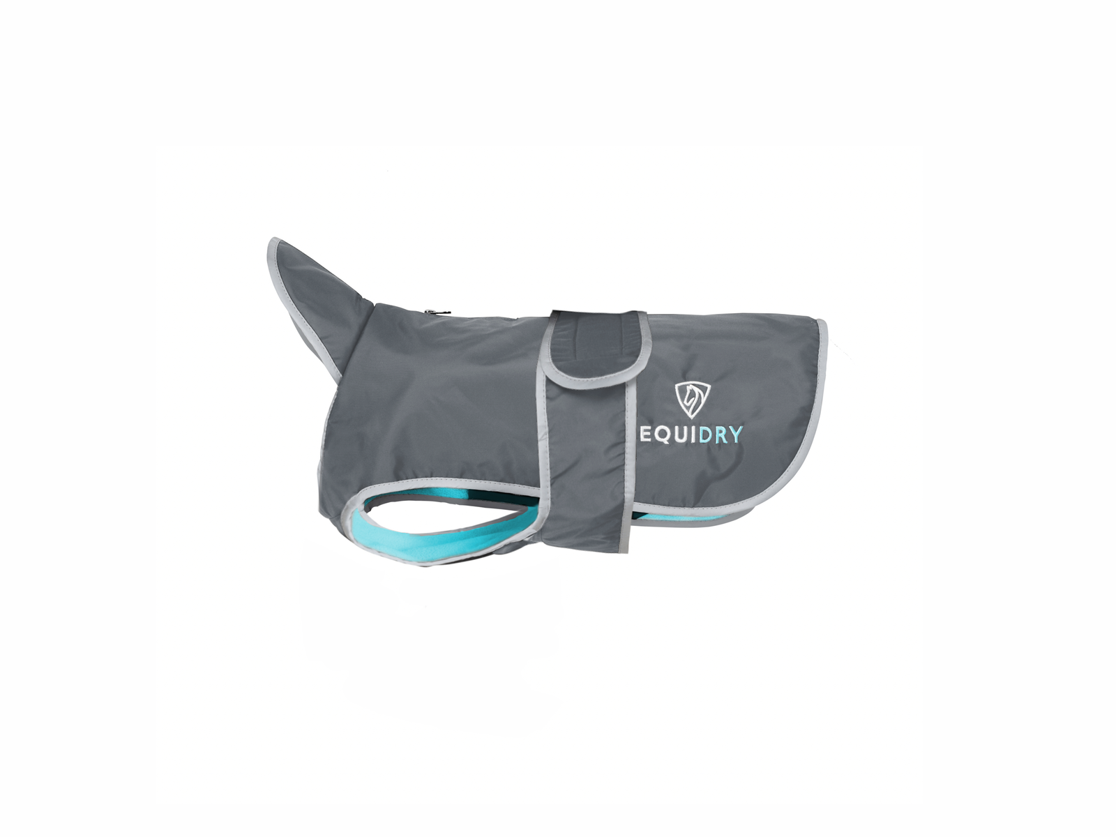 EQUIDRY | Dog Coat | Charcoal/Turquoise - EQUIDRY