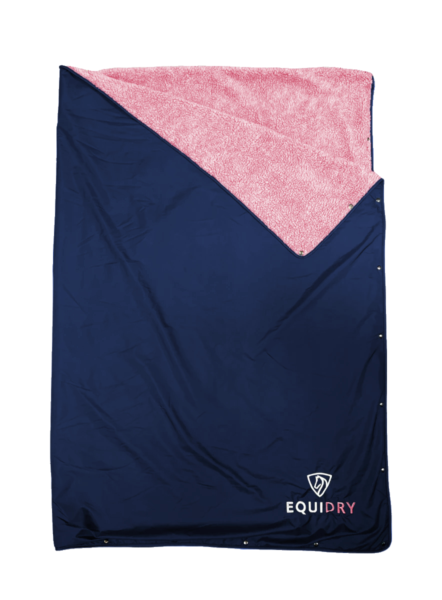 EQUIDRY |Equi-Blanket | Navy/Pale Pink - EQUIDRY