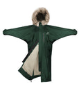 Evolution Children's | Thick Fleece | Fur Hood | Black Forest Green