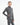 Children's Water Repellent Zip up Top | Grey/White
