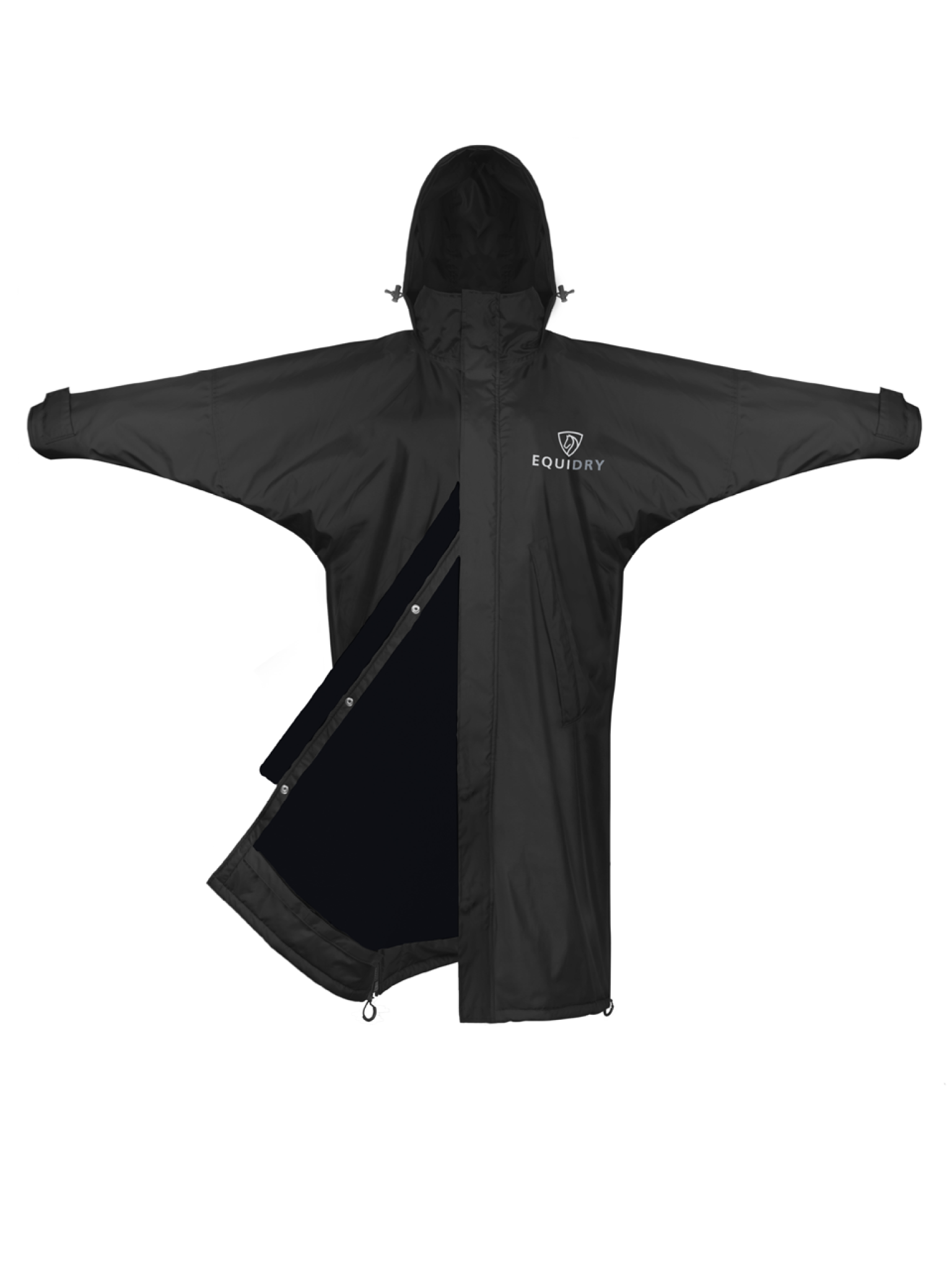 Evolution Children's | Mesh Lined | Stowaway Hood | Black/Black - EQUIDRY