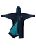 Evolution Children's | Thick Fleece | Fixed Hood | Navy/Turquoise - EQUIDRY