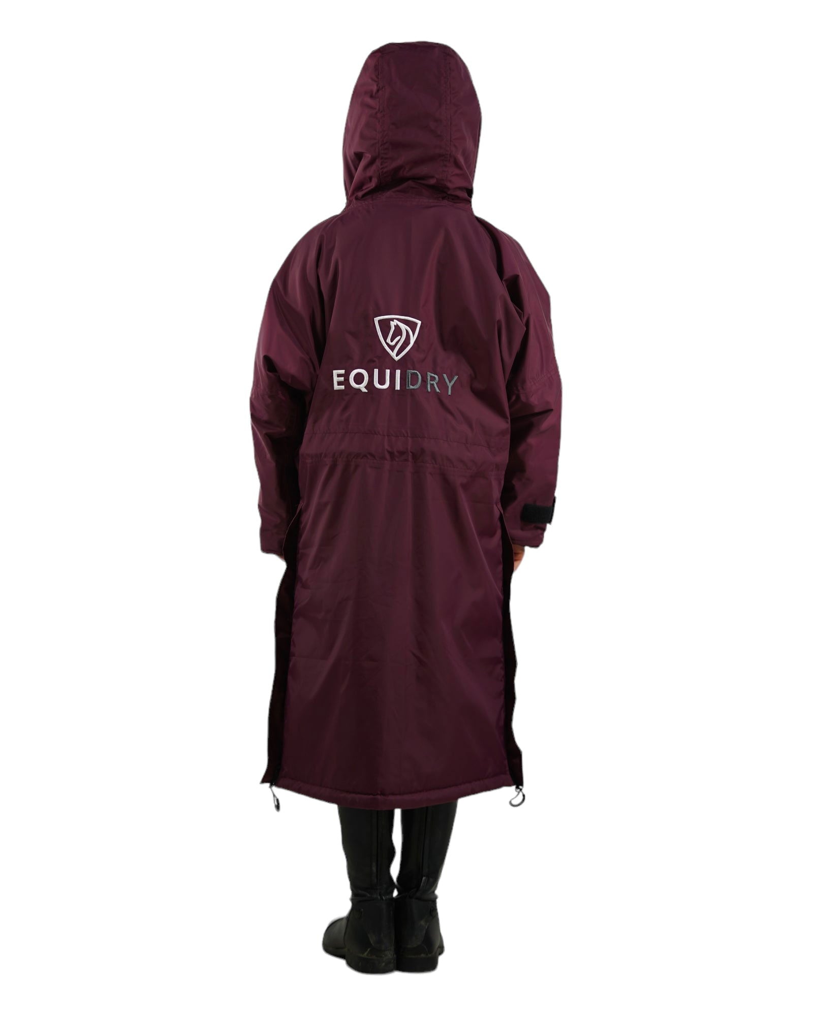 Evolution Children&#39;s | Thin Fleece | Fixed Hood | Plum/Grey - EQUIDRY