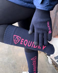 EQUIDRY Waterproof Socks | Navy/Raspberry