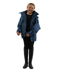 Shortie Children's | Thin Fleece | Steel Blue/Blue