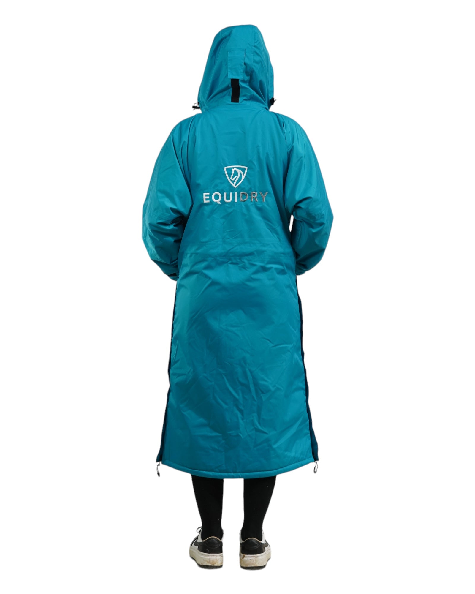 Evolution Women&#39;s | Thin Fleece | Stowaway Hood | Turquoise/Turquoise