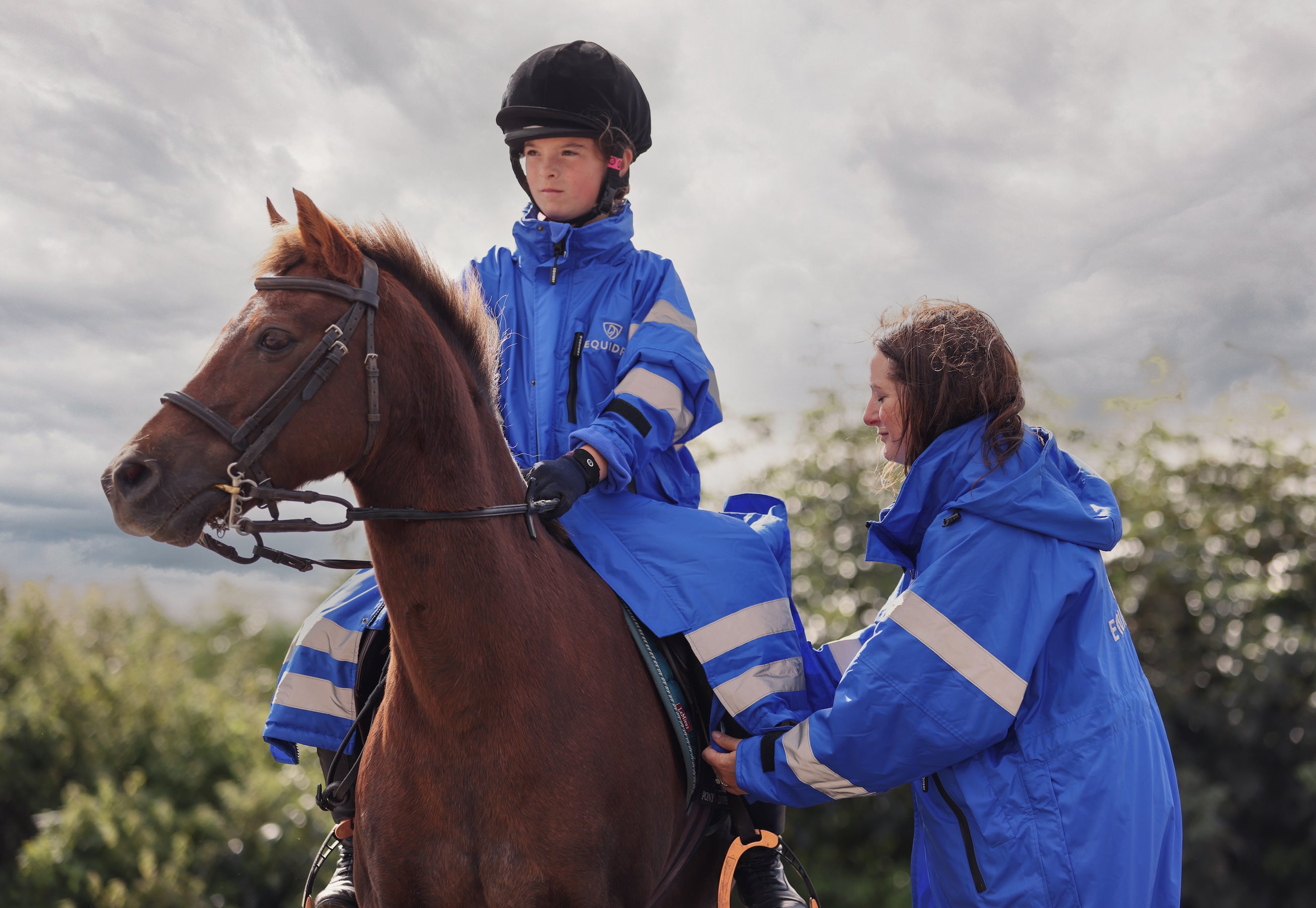 EQUIDRY | Pro Ride Evolution Lite Hi Vis Children's | Royal Blue