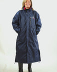 Evolution Women's | Thick Fleece | Stowaway Hood | Navy/Raspberry