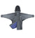 EQUIDRY women's waterproof short blouson style horse riding jacket in charcoal/lilac