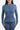 Women's Water Repellent Zip up Top | Steel Blue/Silver